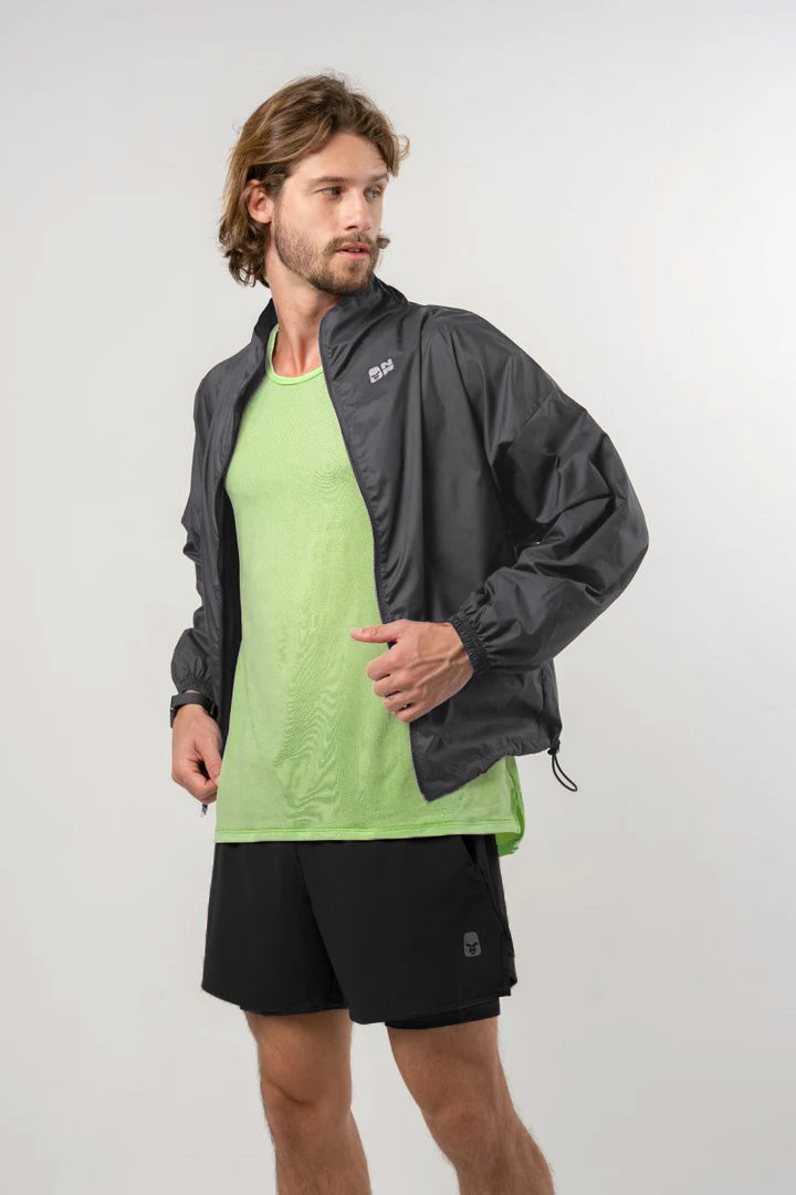 Chaqueta Active Flow Negra Hombre
