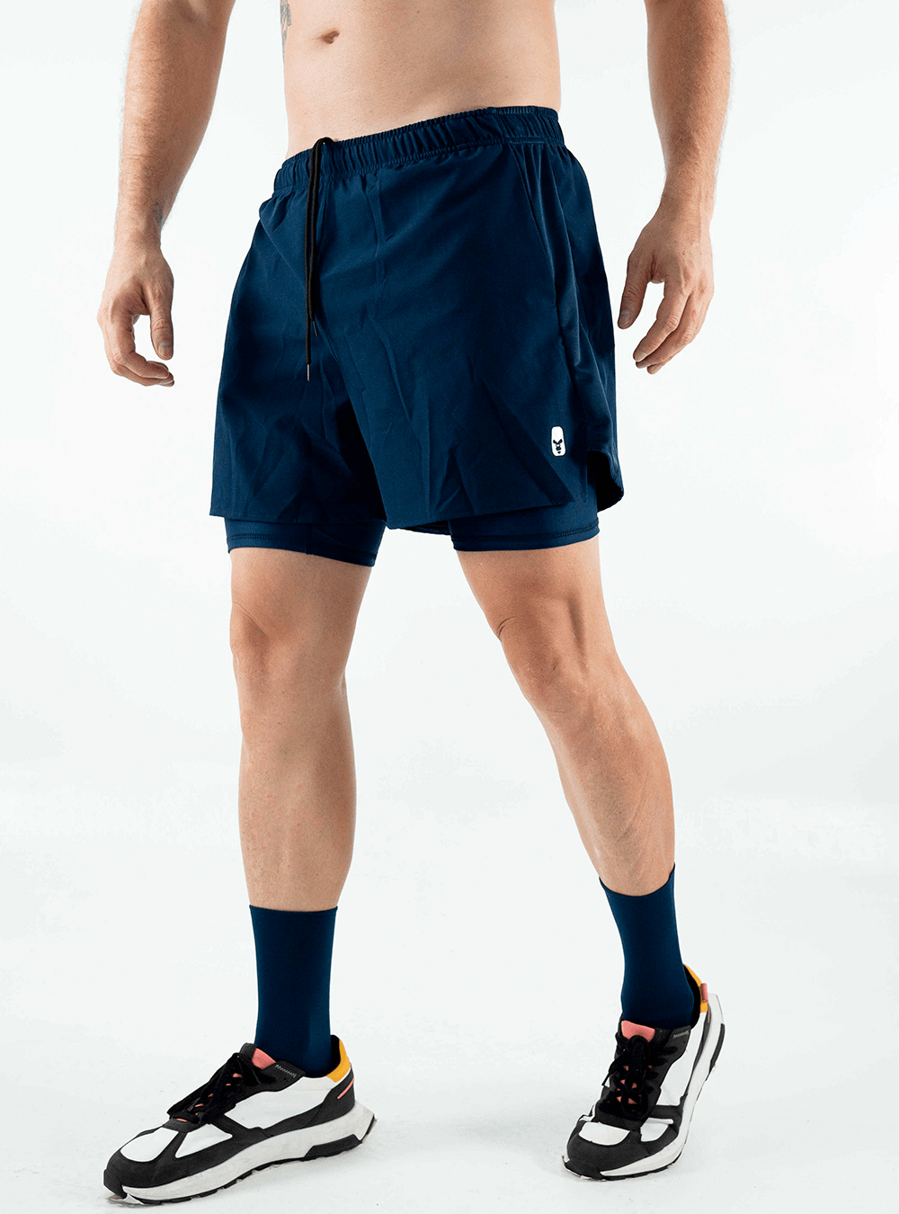 Pantaloneta Running Azul Oscuro